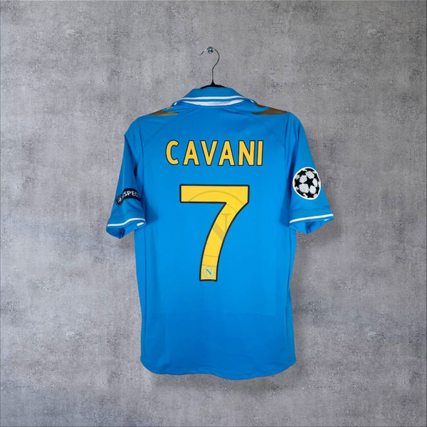 Maillot Napoli 2011-2012 Domicile Ligue des Champions - Cavani N°7 (S)