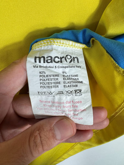 Étiquette intérieure Macron du maillot Napoli 2011-2012 third, composition polyester élasthanne