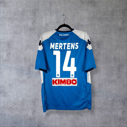 Maillot Napoli 2019-2020 domicile, dos avec flocage Mertens N°14