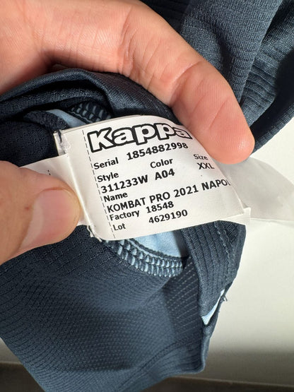 Étiquette textile Kappa avec numéro de série du maillot Napoli 2020-2021