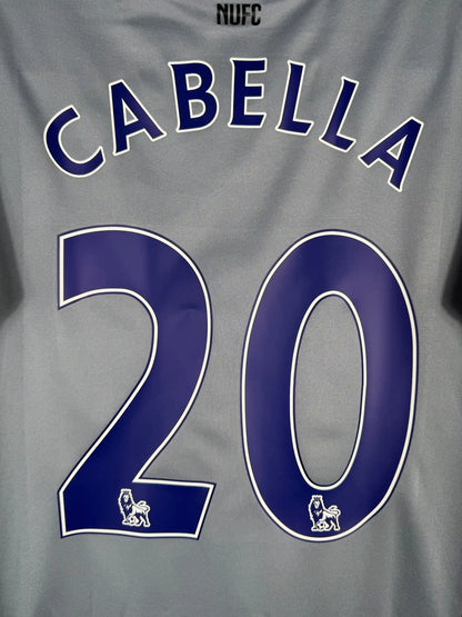 Détail flocage Cabella N°20 sur maillot Newcastle United extérieur 2014-2015 saison Premier League du Champion de France 2012 Montpellier