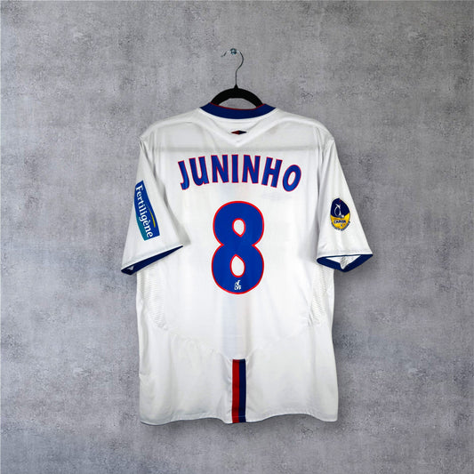 Flocage Juninho numéro 8 sur maillot Olympique Lyonnais 2005-2006