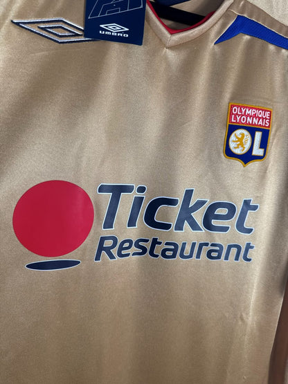 Maillot OL 2007-2008 - détail sponsor Novotel