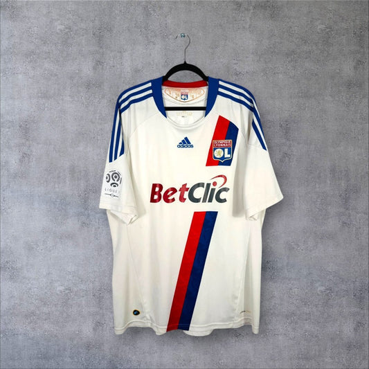 Maillot authentique Olympique Lyonnais 2010-2011 Domicile Adidas vue de face