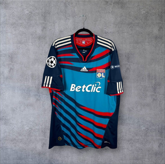 Maillot authentique Olympique Lyonnais 2010-2011 Third Adidas prune vue de face
