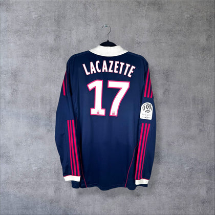 Olympique Lyonnais 2011-2012 Away Long Sleeve - Lacazette No.17 (XL)