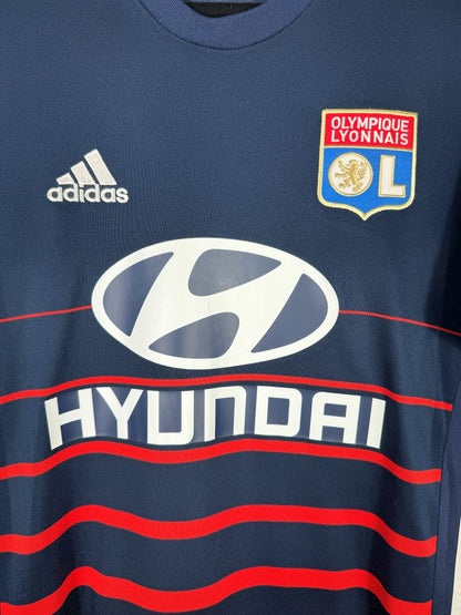 Écusson brodé Olympique Lyonnais et sponsor Hyundai maillot OL 2017-2018