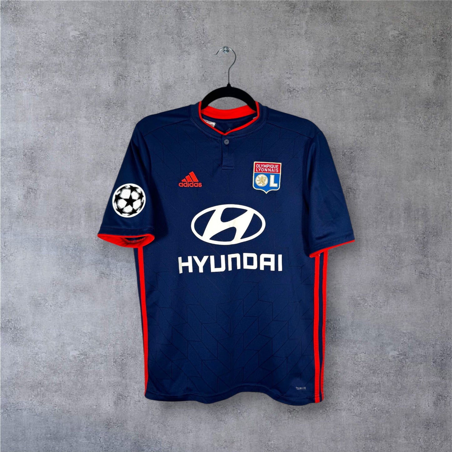 Maillot authentique Olympique Lyonnais 2018-2019 Extérieur Adidas vue de face