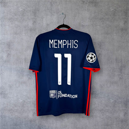 Flocage Memphis numéro 11 sur maillot Olympique Lyonnais 2018-2019