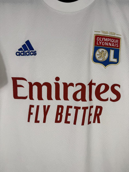Écusson brodé Olympique Lyonnais avec bandeau anniversaire 1950-2020 des 70 ans du club