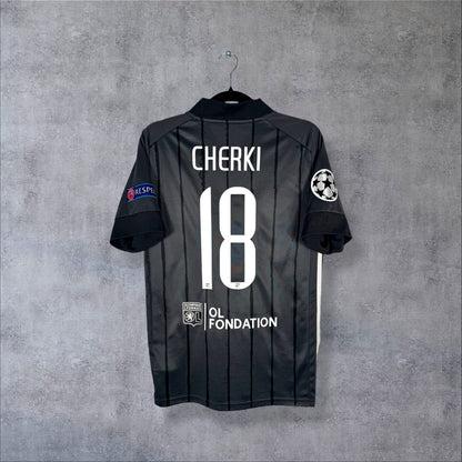 Maillot OL 2020-2021 extérieur Cherki 18 vu de dos