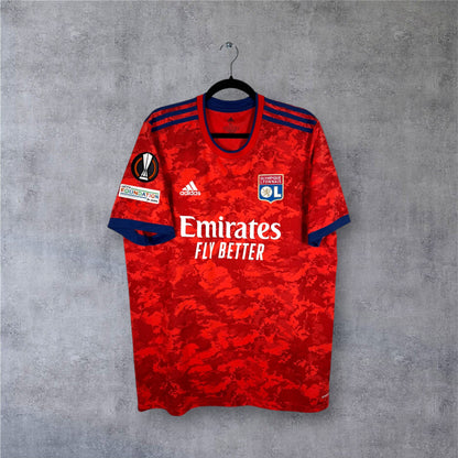 Maillot authentique Olympique Lyonnais 2021-2022 Extérieur Adidas vue de face