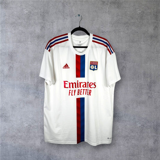 Maillot authentique Olympique Lyonnais 2022-2023 Domicile Adidas vue de face