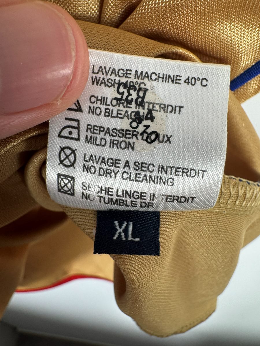 Étiquette intérieure d'origine taille XL du maillot OL 2007-2008 extérieur Umbro