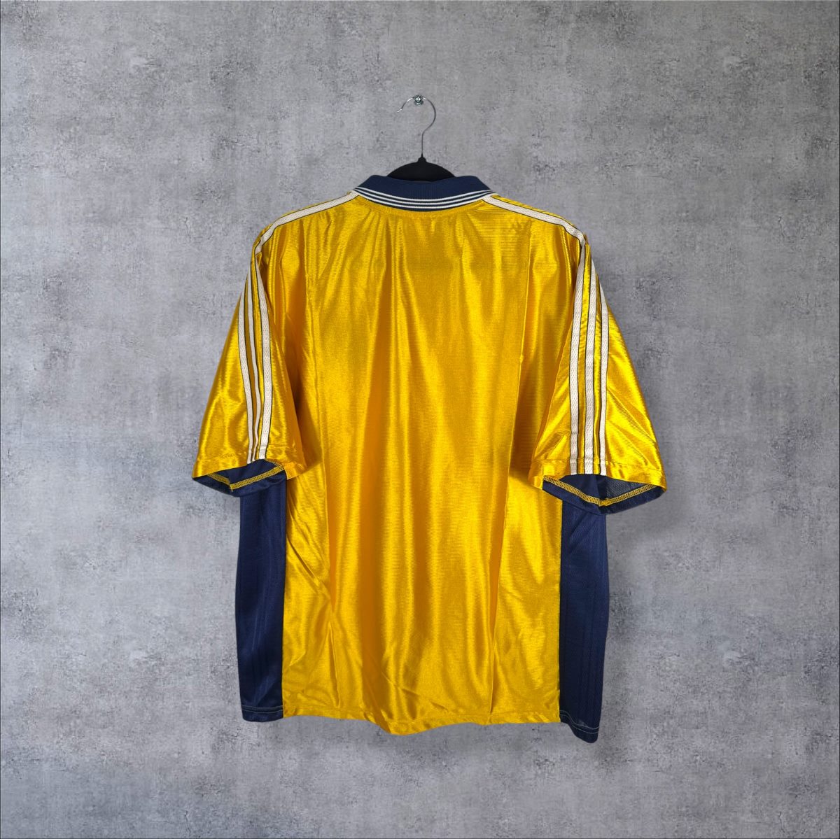 Dos vierge du maillot OM 1998-1999 third or centenaire adidas, sans flocage