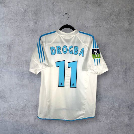 Flocage Drogba numéro 11 sur maillot OM 2004-2005