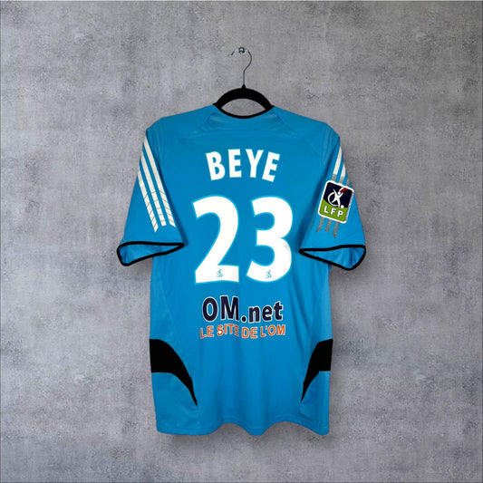 Flocage Beye numéro 23 sur maillot OM 2005-2006 Extérieur