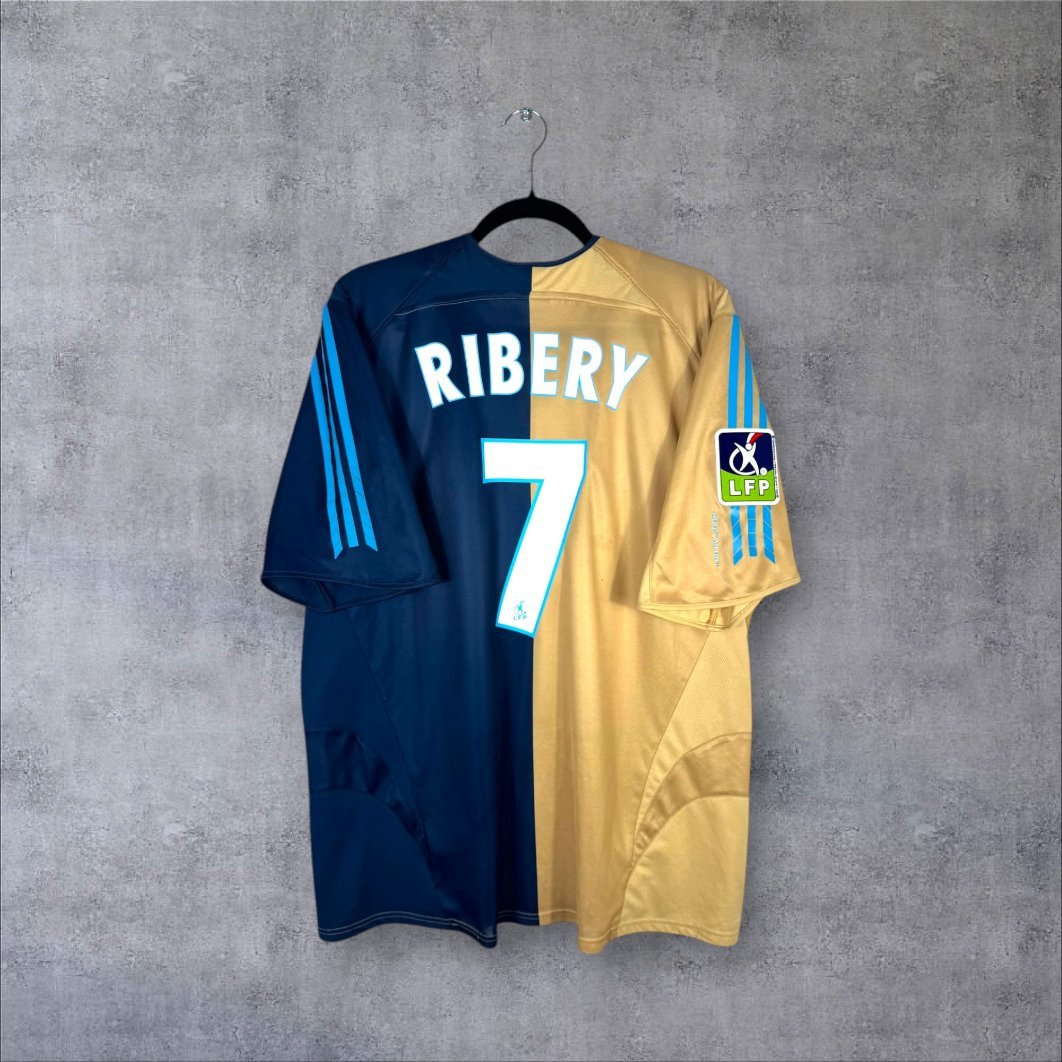 Flocage Ribéry numéro 7 sur maillot OM 2005-2006 Third
