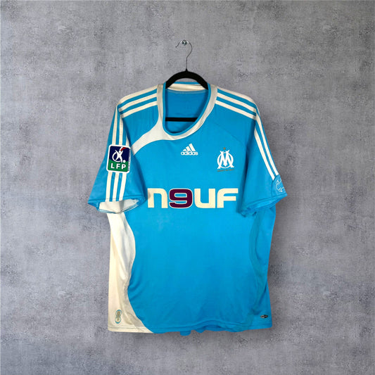Maillot authentique Olympique de Marseille 2006-2007 Extérieur Adidas vue de face