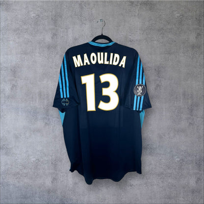 Flocage Maoulida numéro 13 sur maillot OM 2006-2007 Third