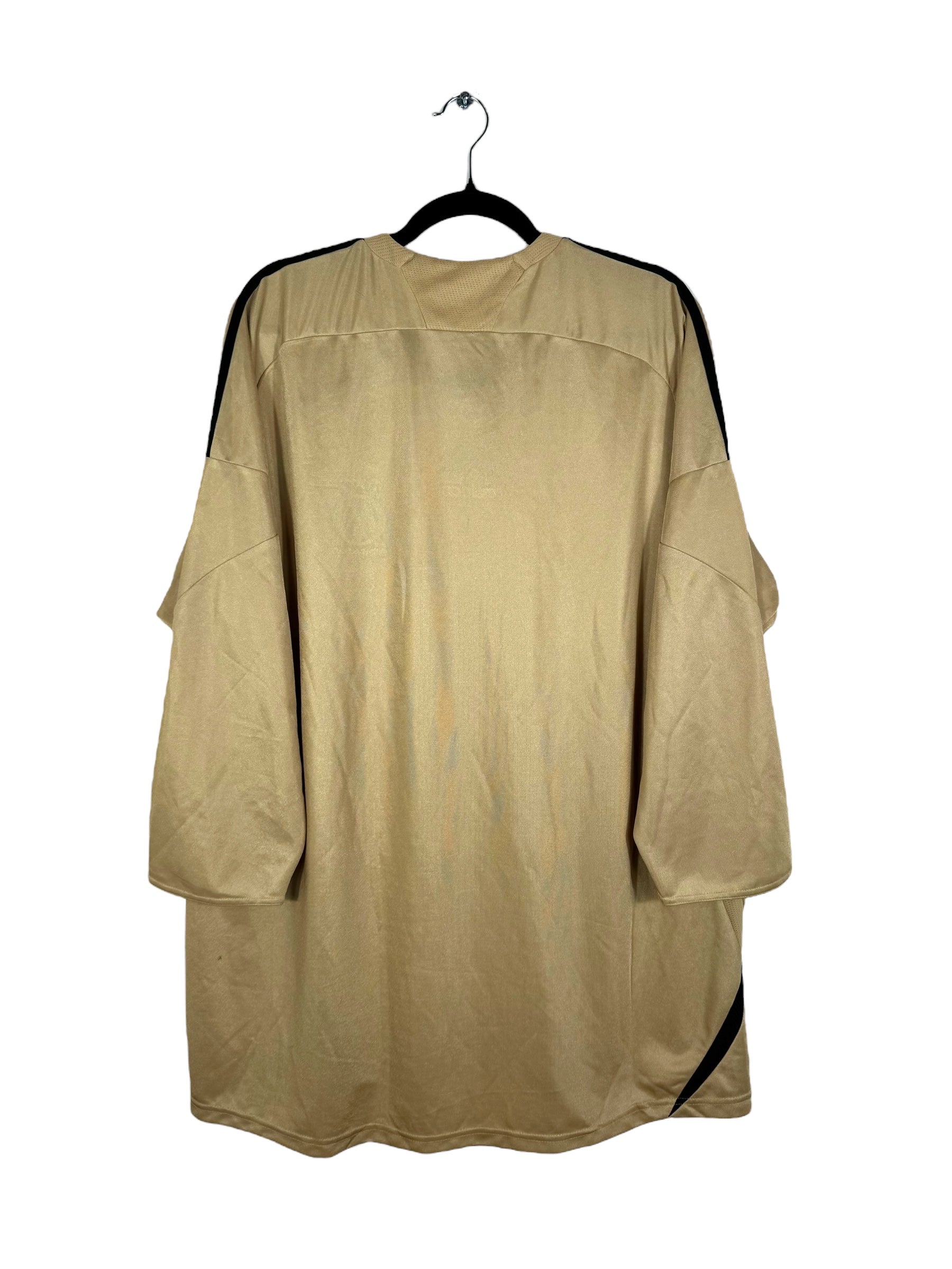Maillot OM 2008-2009 Third doré - Vue arrière