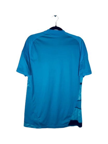 Maillot OM 2009-2010 Extérieur Adidas - Vue arrière, taille M, couleur bleu.