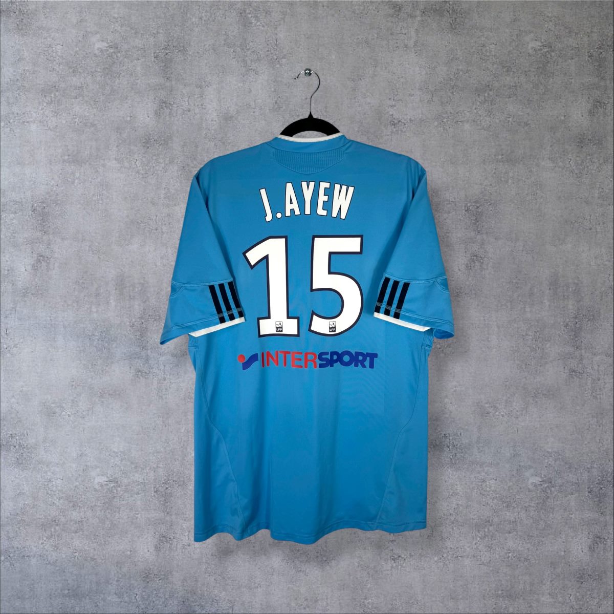 Maillot OM 2010-2011 extérieur dos flocage Jordan Ayew 15