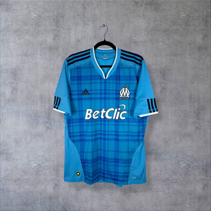 Maillot OM 2010-2011 extérieur face BetClic
