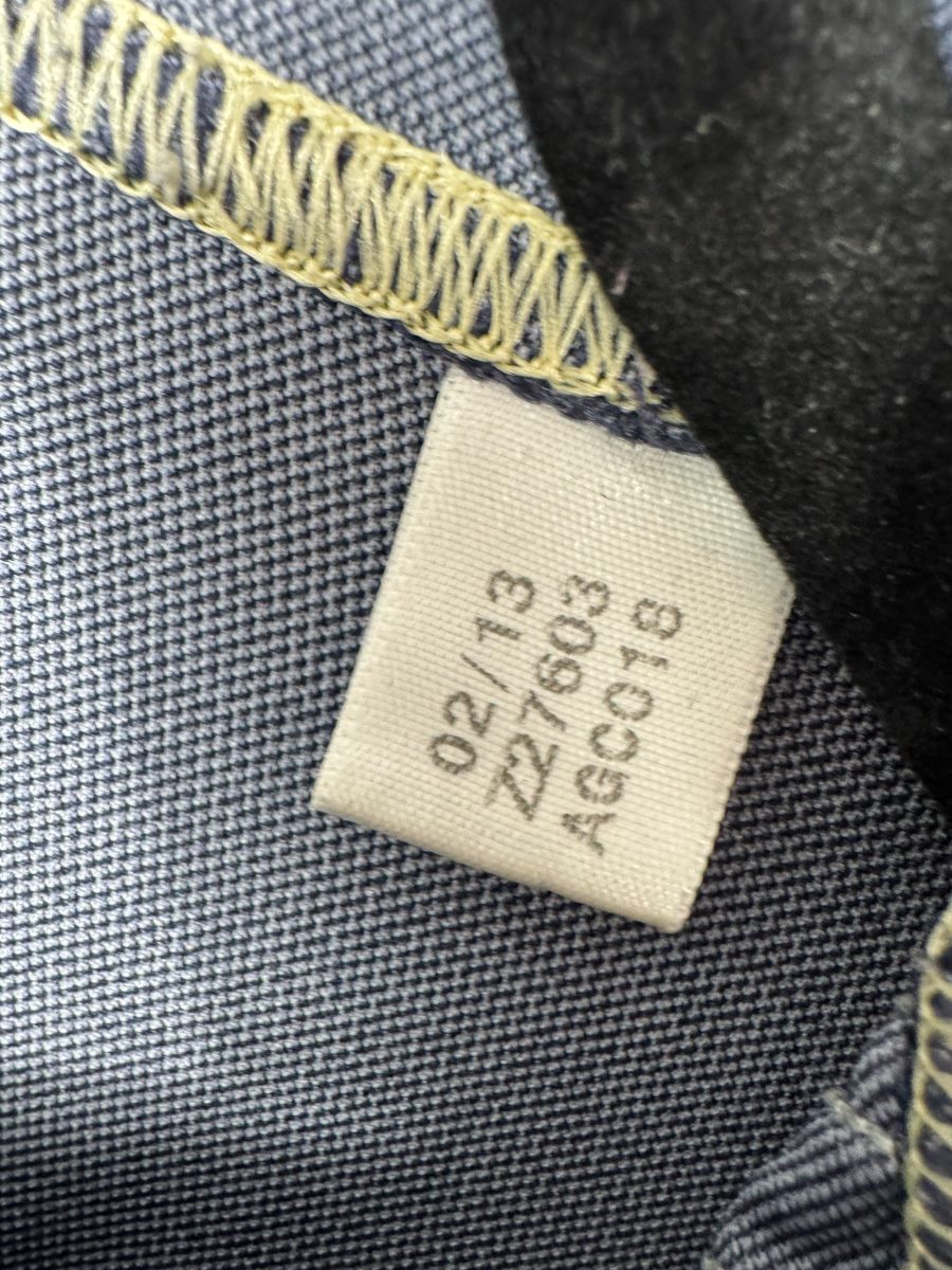 Étiquette adidas code Z27603 datée 02/13, maillot OM extérieur 2013-2014