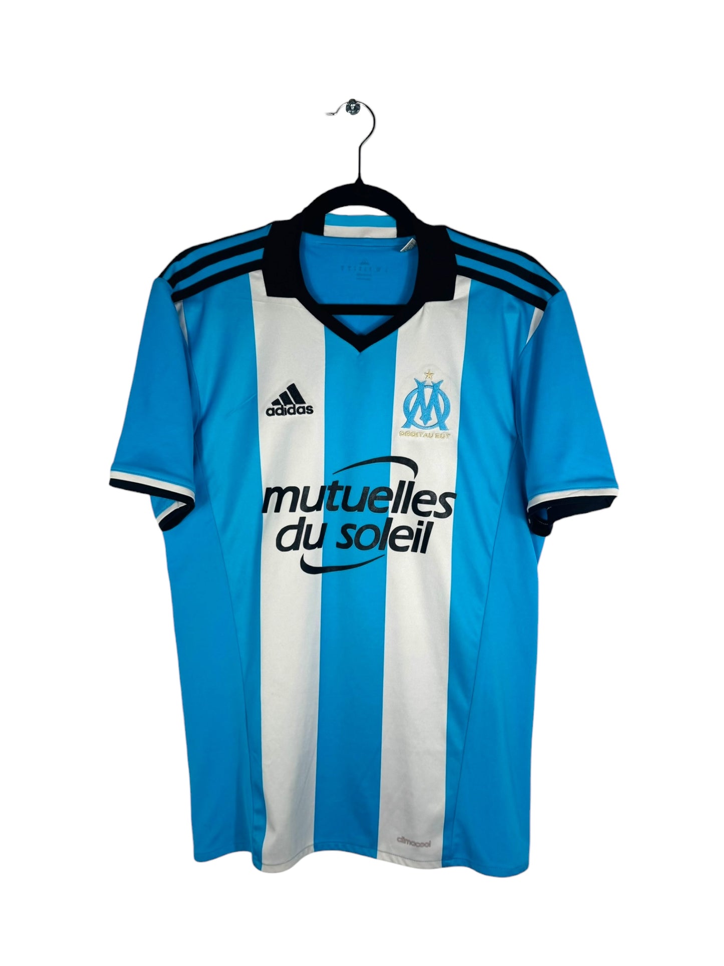 Maillot OM 2016-2017 third Adidas vue avant logo club et sponsor