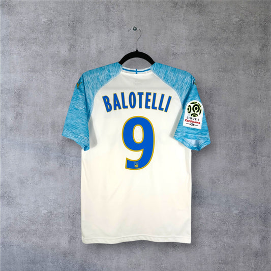 Flocage Balotelli numéro 9 sur maillot OM 2018-2019