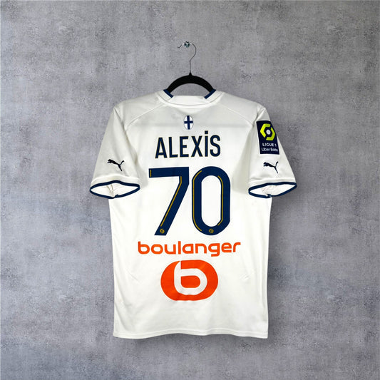 Flocage officiel Alexis numéro 70 sur maillot OM 2022-2023