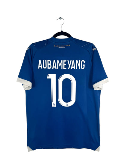Maillot OM 2023-2024 extérieur Aubameyang numéro 10 vue arrière flocage