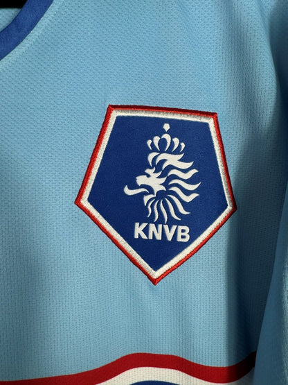 Écusson brodé KNVB au lion néerlandais sur le maillot Pays-Bas 2008-2009 extérieur