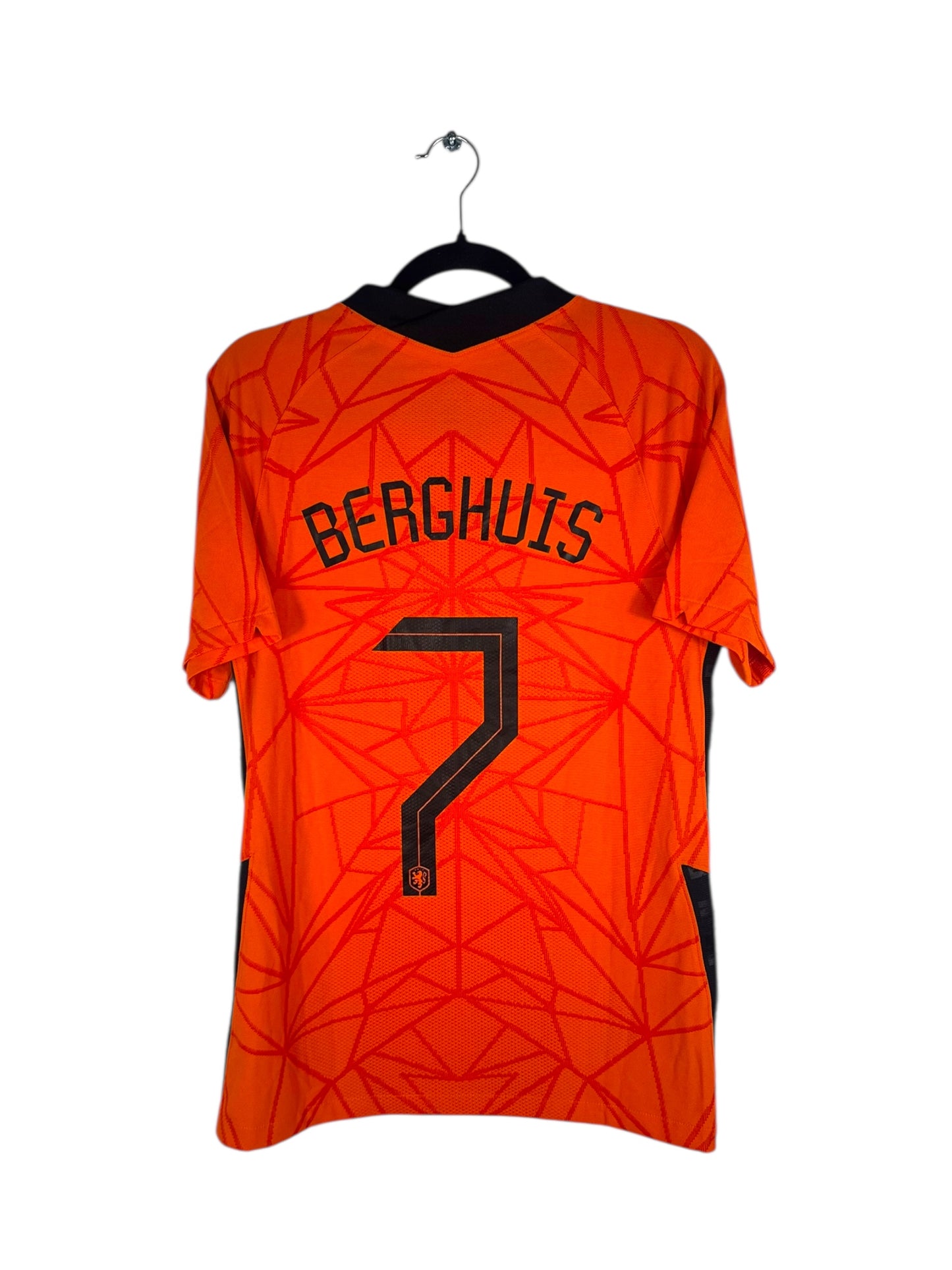 Maillot Pays-Bas 2020-2022 domicile Berghuis numéro 7 vue arrière flocage