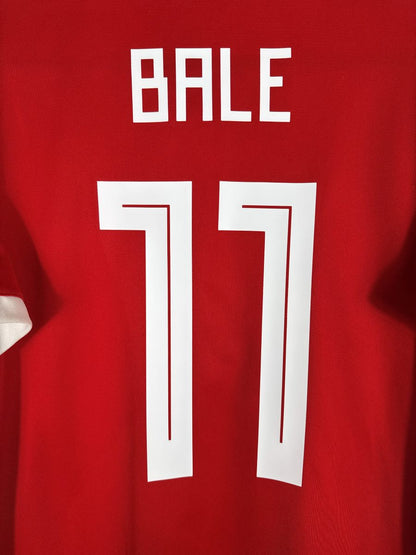 Détail flocage Bale N°11 maillot Pays de Galles 2018