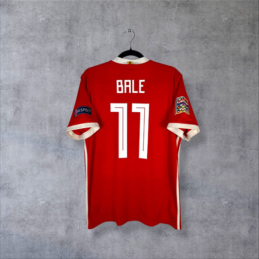 Maillot Pays de Galles 2018 domicile rouge vue dos flocage Bale N°11