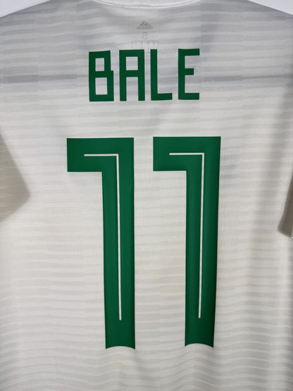 Détail flocage Bale N°11 vert maillot Pays de Galles extérieur 2018