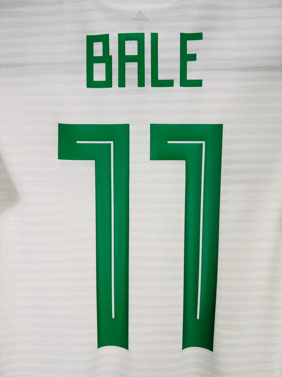 Maillot Pays de Galles 2018 extérieur détail flocage Bale