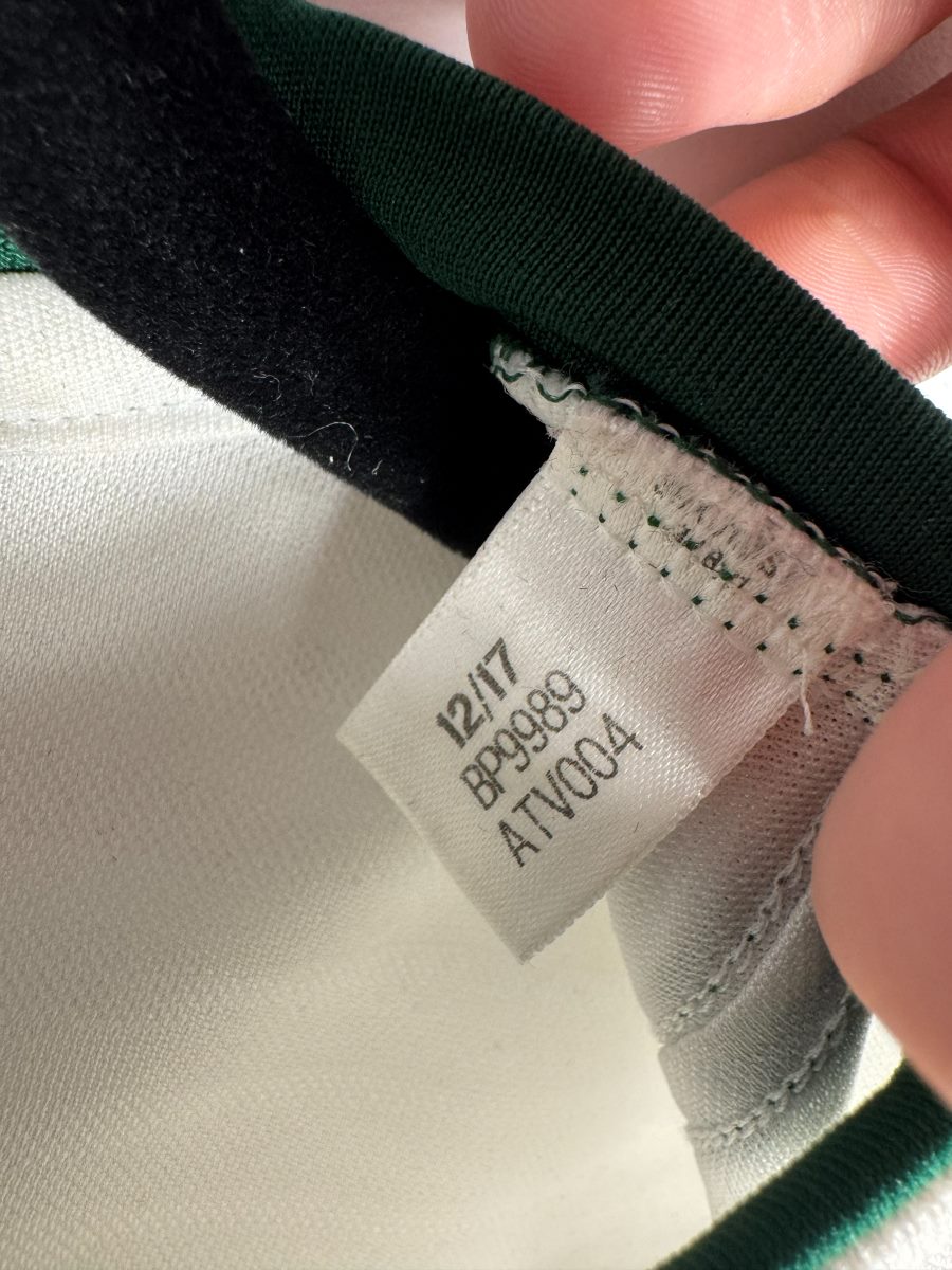 Étiquette Adidas authentique maillot Pays de Galles 2018 code BP9989