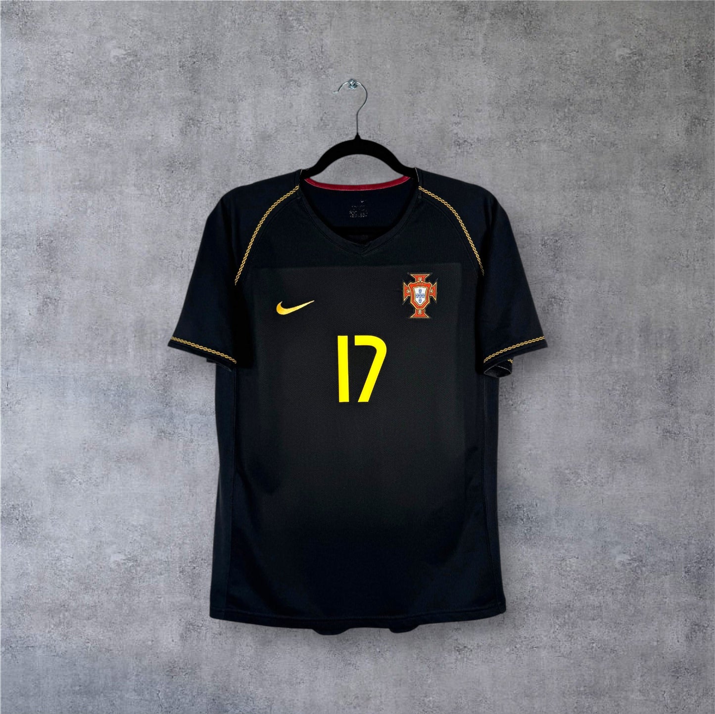 Maillot authentique Portugal 2006-2008 Extérieur Nike vue de face