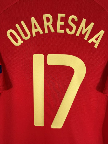 Flocage QUARESMA N°17 doré police officielle Portugal Euro 2008