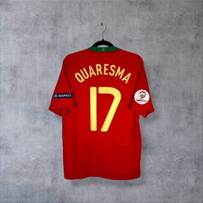 Portugal 2008 Home Shirt - Quaresma No.17 (S)