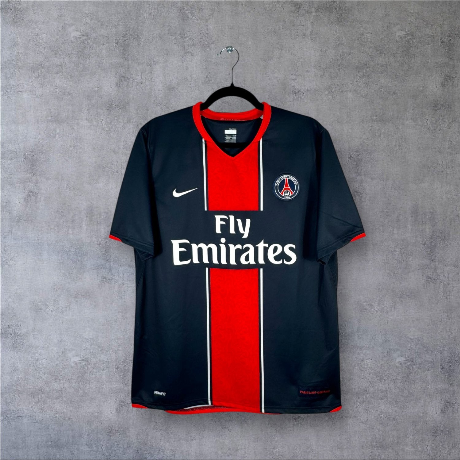 Maillot authentique PSG 2008-2009 Domicile Nike vue de face