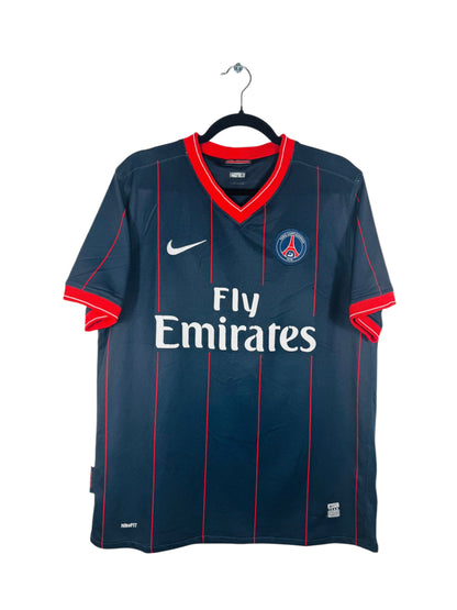 Maillot PSG 2009-2010 Domicile Nike - Vue avant, taille M, couleur marine.