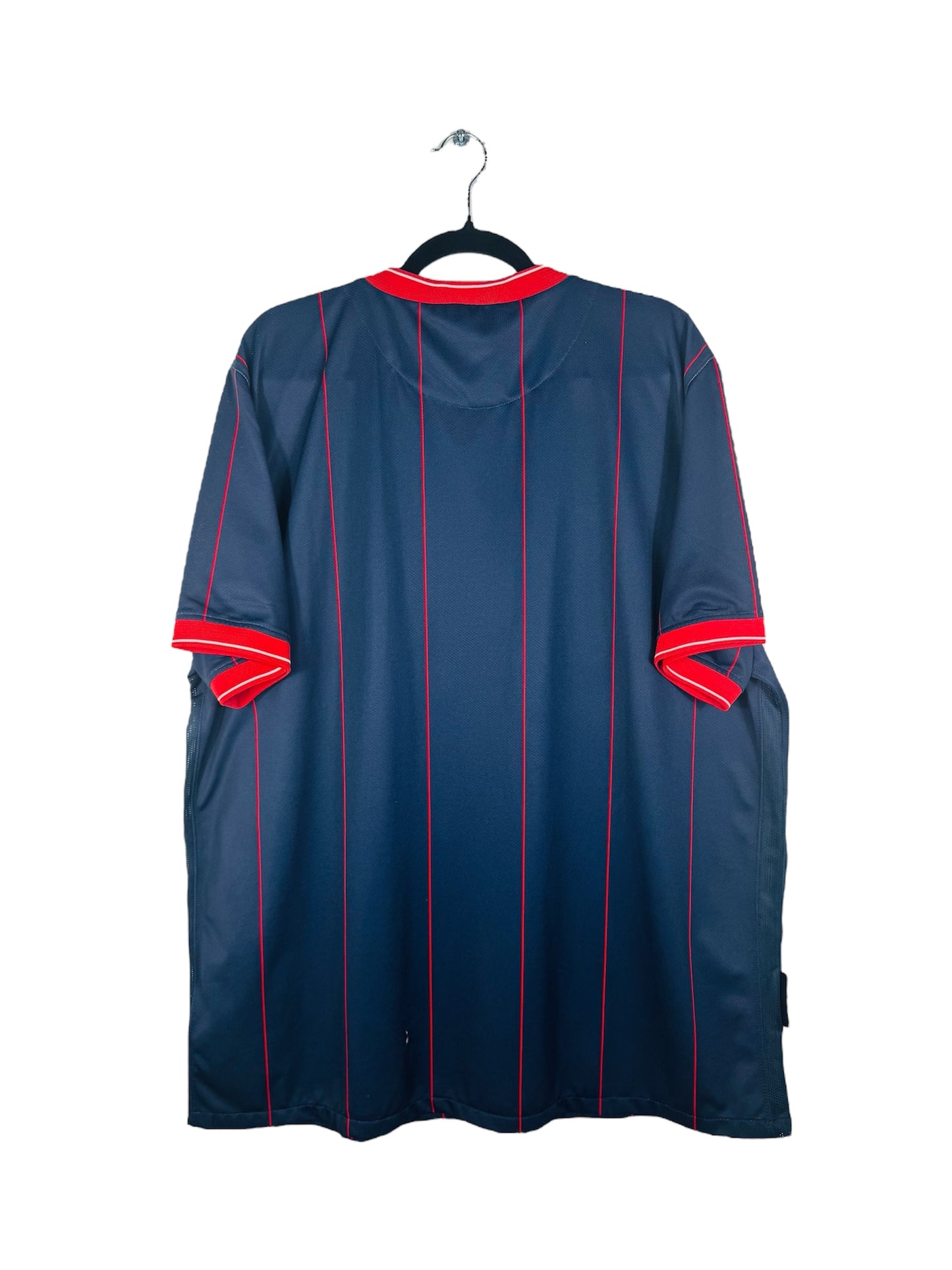 Maillot PSG 2009-2010 Domicile Nike - Vue arrière, taille XXL, couleur marine.