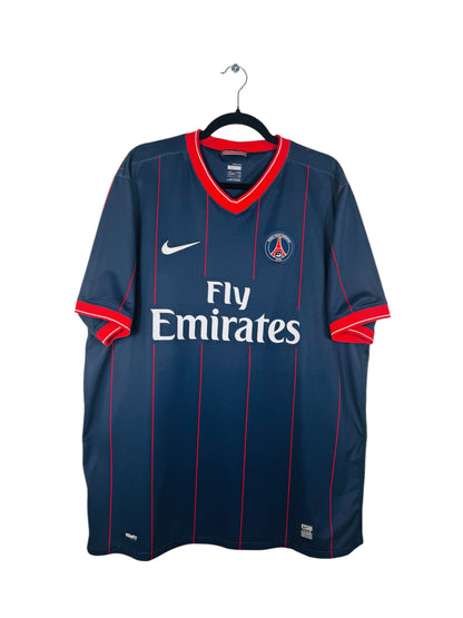 Maillot PSG 2009-2010 Domicile Nike - Vue avant, taille XXL, couleur marine.