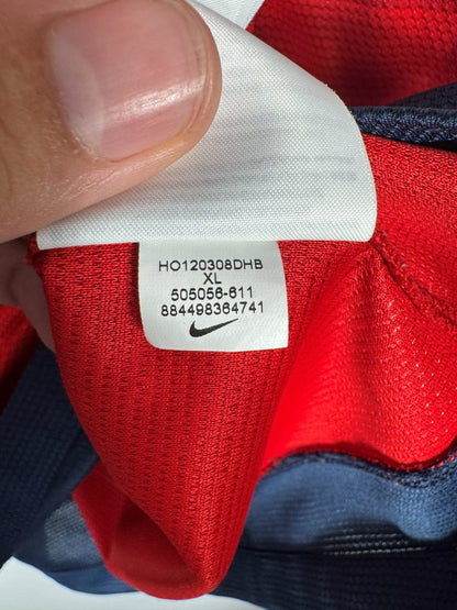 Étiquette intérieure Nike d'origine référence 505056-611 taille XL du maillot PSG 2012-2013