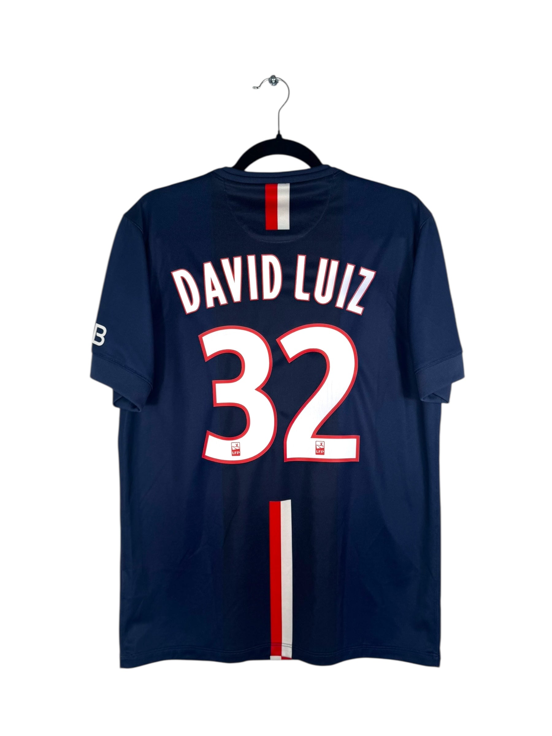 Maillot PSG 2014-2015 domicile David Luiz numéro 32 vue arrière flocage