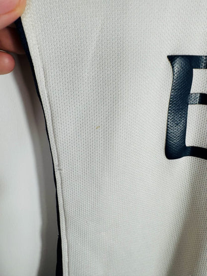 Détail trace légère sur la manche, maillot PSG extérieur 2015-2016